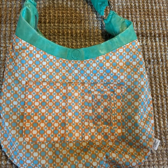 HOBO International Light Green Leather Shoulder Bag Boho Large - Picture 4 of 8